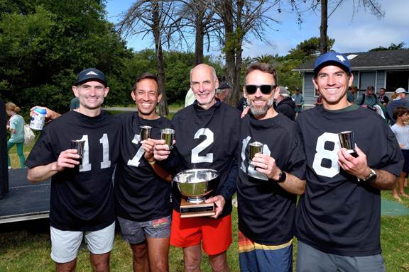 Pelican Inn Track Club celebrating another team victory.